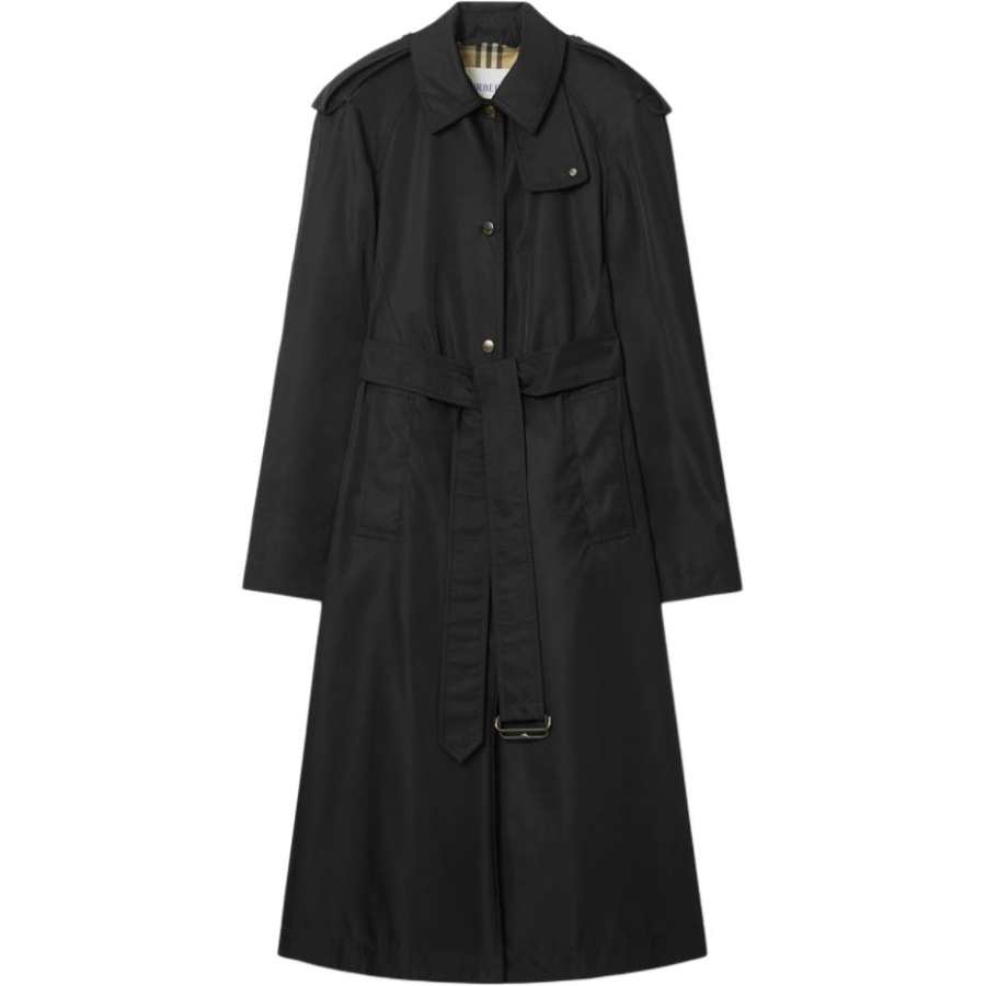 Burberry FW25 Trench Coat Slim Fit Women's Black