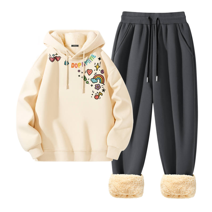 MINISO MINISO Sweatshirt Sets Unisex Hooded Thickened
