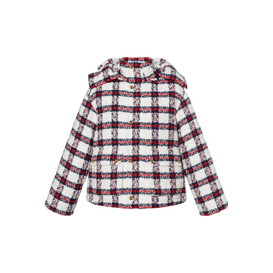 GUCCI 【Previous Season】tweed check-print jacket