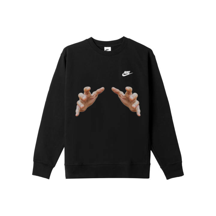 Nike Nike Sweatshirts Men's Black Crew Neck Moderate