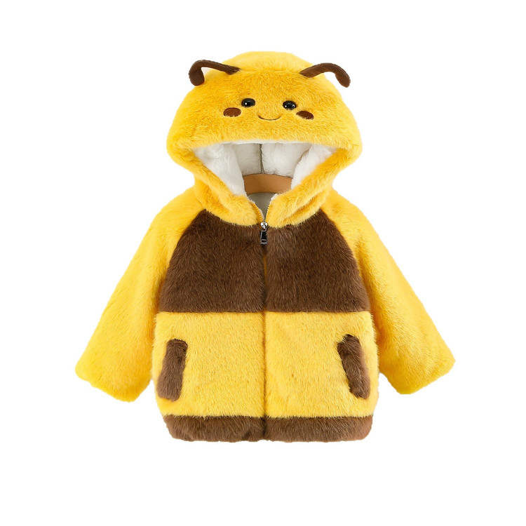 PROTECTCAMEL Kids Padded Jackets Hooded Thickened And Fleece Lined