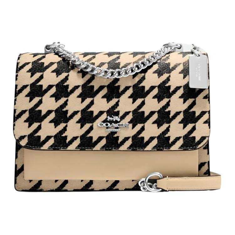 COACH Klare Leather Crossbody Bags Small Women's Milk Tea