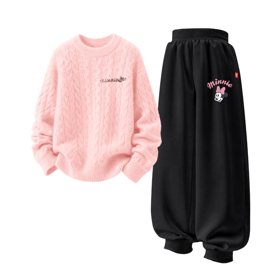 Disney Kids Casual Sportswear Crew Neck Thickened