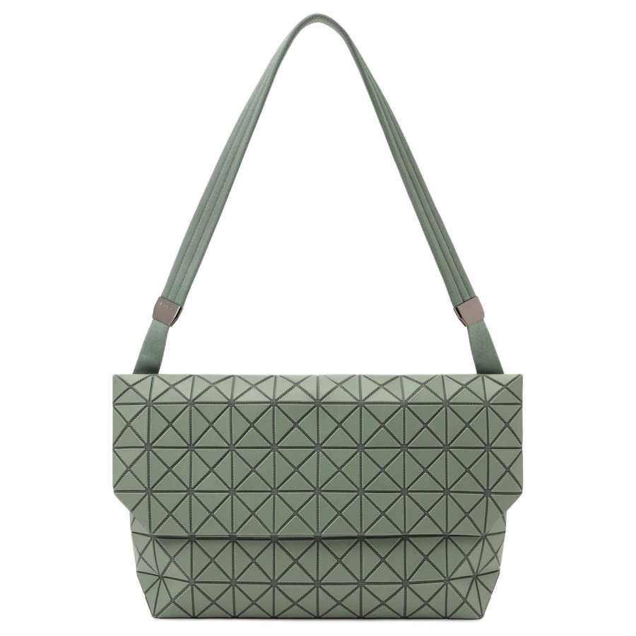 ISSEY MIYAKE Prism PVC Shoulder Bag Women's Khaki Green