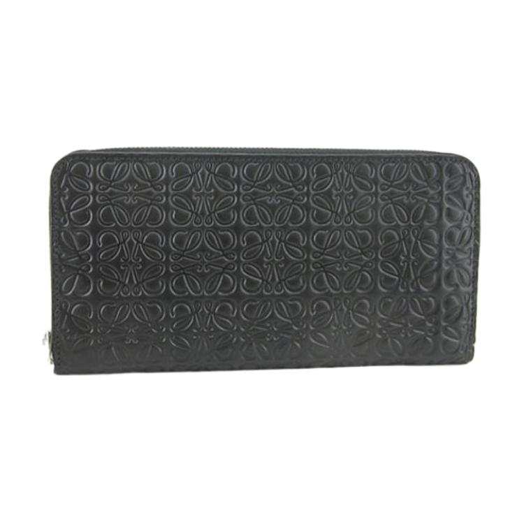 LOEWE LOEWE Cow Leather Wallet Women's Black