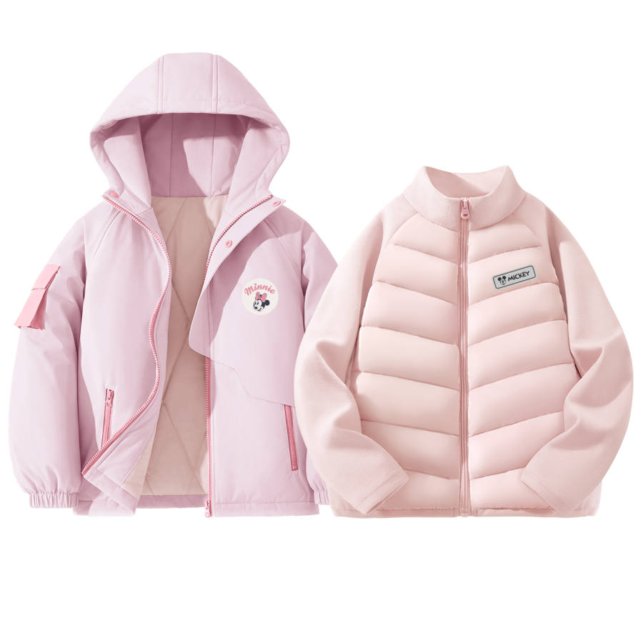 Disney Kids Padded Jackets Hooded Thickened