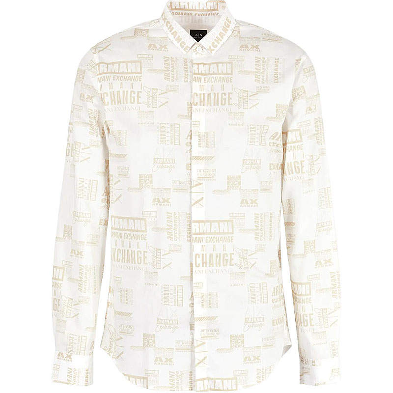 ARMANI EXCHANGE ARMANI EXCHANGEAE SS24 Shirt Men's Ecru
