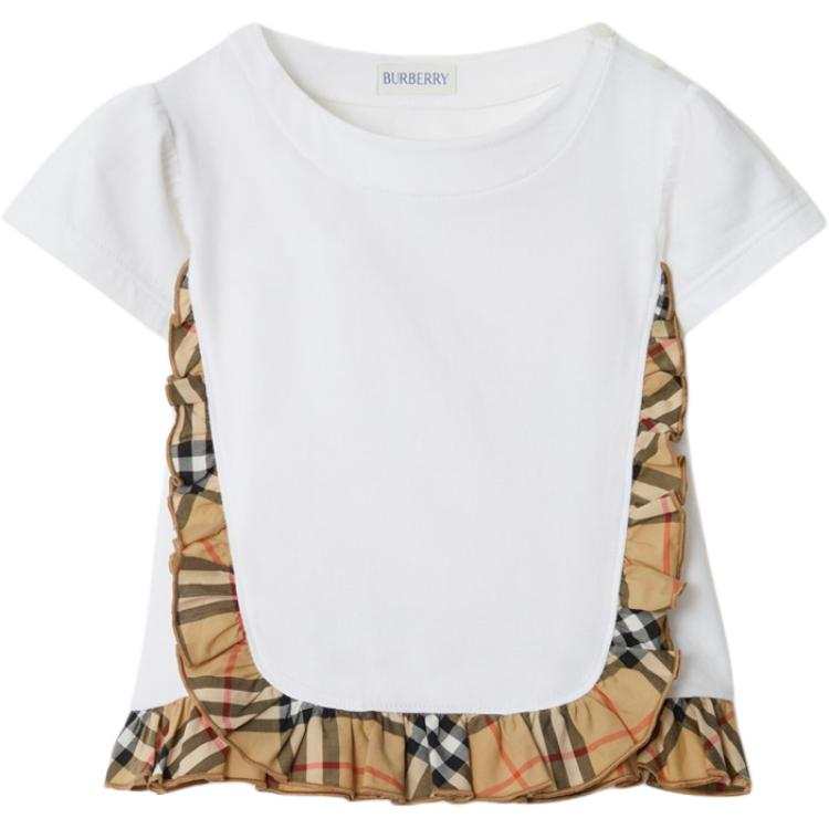 Burberry Kids T Shirts Crew Neck Moderate