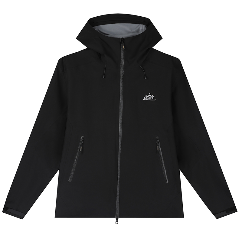 361° Trench Coats Men's Super Black Hooded Moderate Other