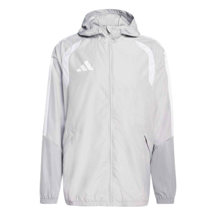 Adidas Adidas Jackets Men's Light Agate Gray/Light Agate/White Hooded Non Detachable Moderate Other