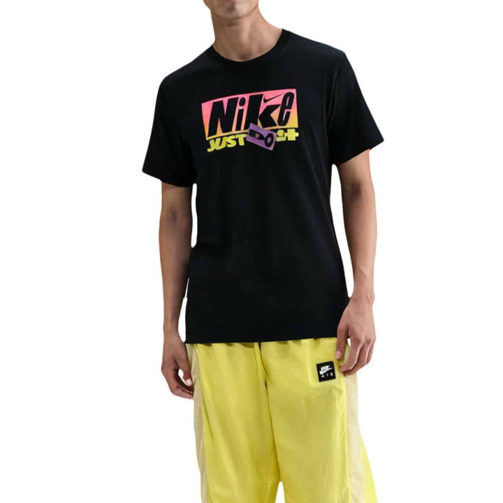 Nike Nike Sportswear T Shirts Men's Black Crew Neck Moderate