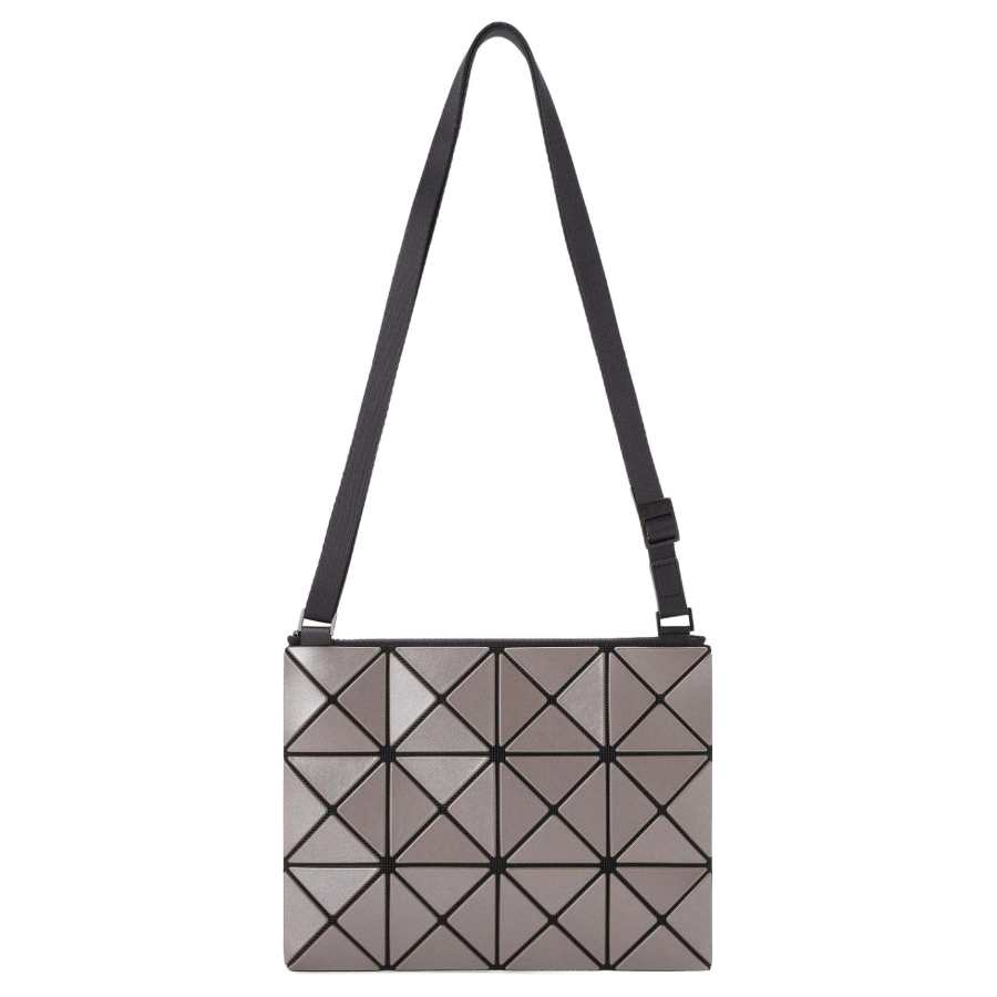 ISSEY MIYAKE PVC Crossbody Bags Women's Brown Silver