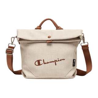 Champion Artificial Leather With Textile Handbag Regular Unisex Beige Apricot/Light Gray/Gray/Denim