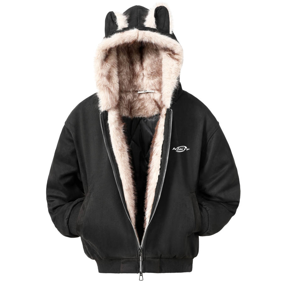 X1617 Puffer Jackets Unisex Hooded Thickened Baseball Puffer Jacket