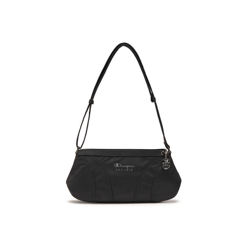 Champion Fabric Crossbody Bags Regular Unisex Black/Light Blue Denim/Clear Light Blue