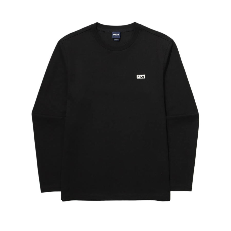 FILA T Shirts Unisex Black Crew Neck Moderate