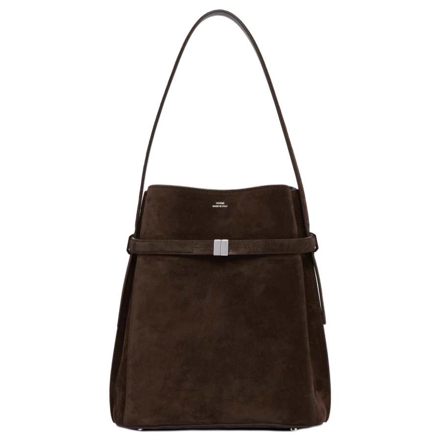 TOTEME Leather Shoulder Bag Women's Brown