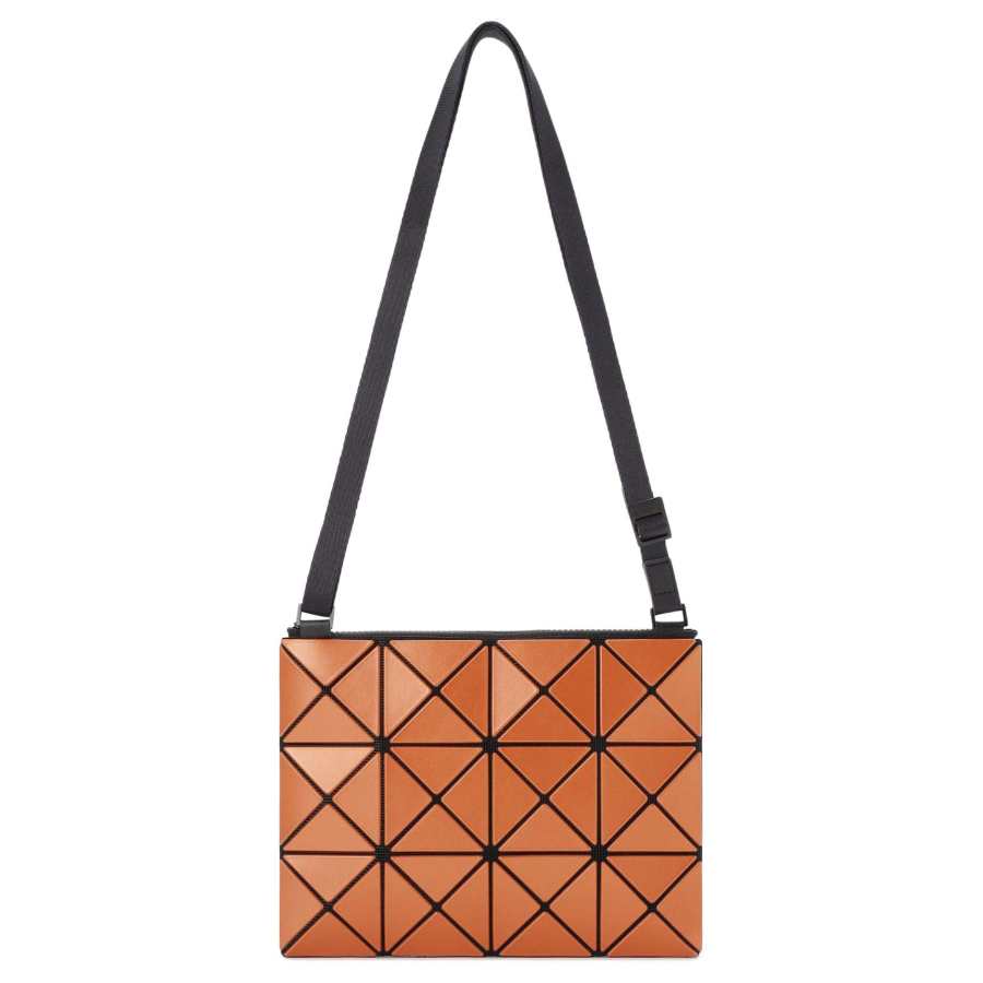 ISSEY MIYAKE PVC Crossbody Bags Women's Orange Brown