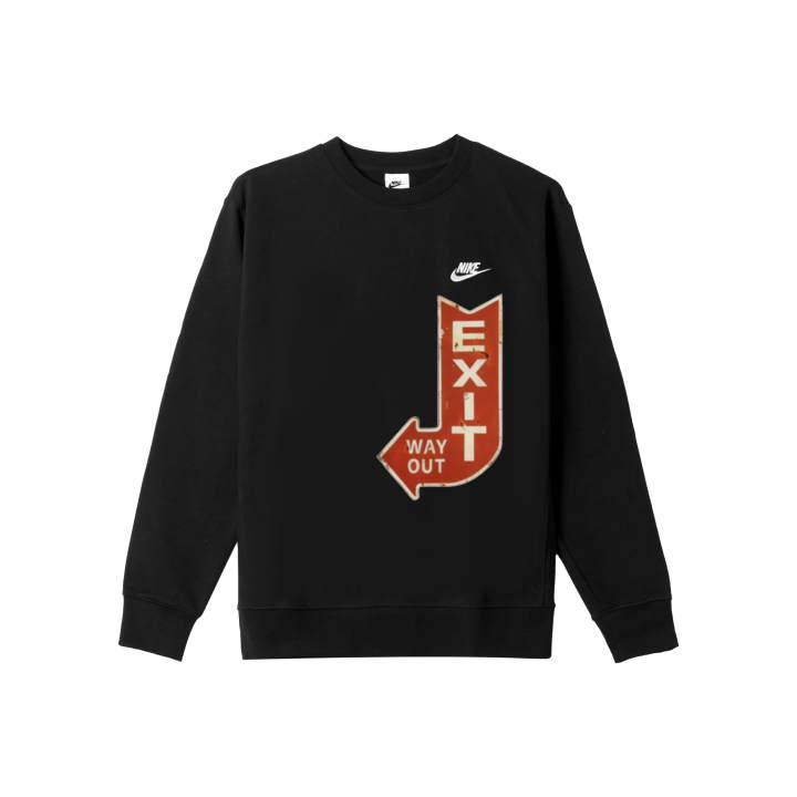 Nike Nike Sweatshirts Men's Black Crew Neck Moderate