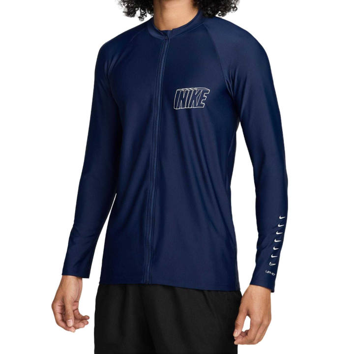 Nike Nike T Shirts Men's Midnight Blue/White Crew Neck