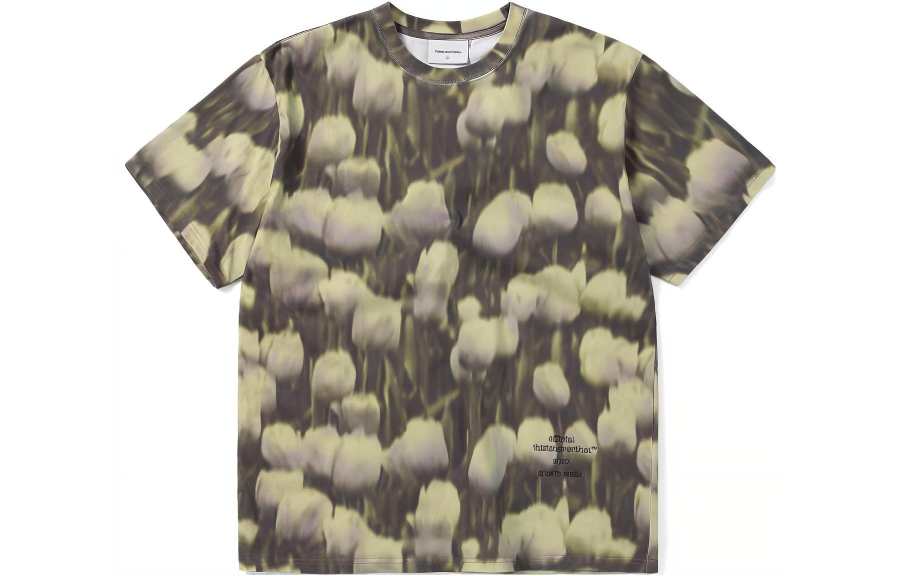 Thisisneverthat Thisisneverthat Blurred Flower Tee Multi T Shirt Unisex Yellow