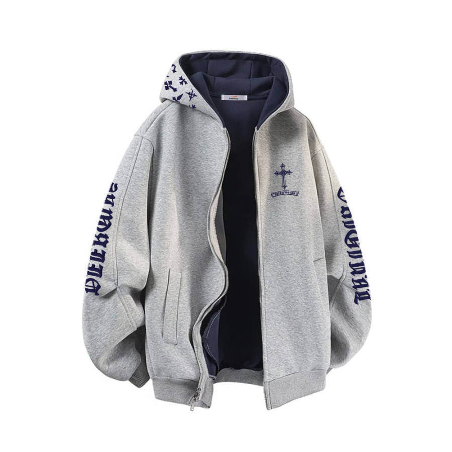 DEERWAY Sweatshirts Unisex Hooded Moderate Cardigan