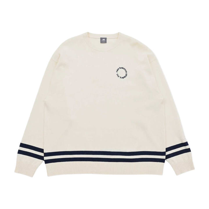 New Balance New Balance Knitwear Men's White Crew Neck Moderate