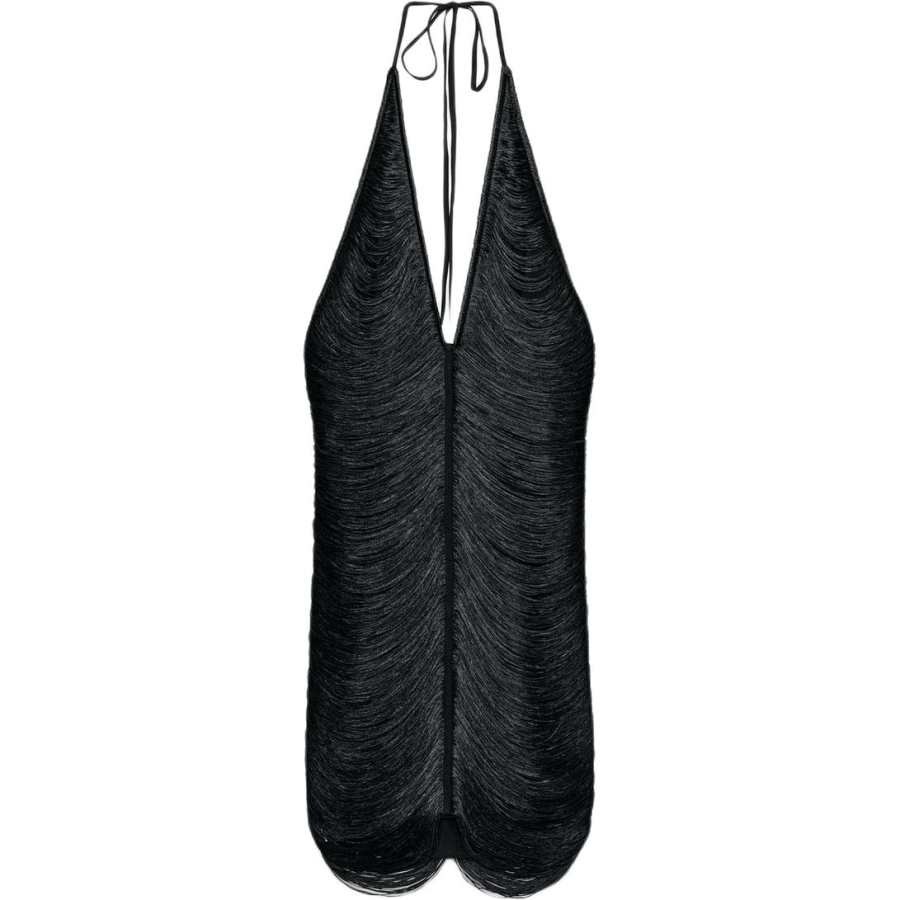 ZARA Slip Dresses Women's Black Halter Moderate Short Skirt