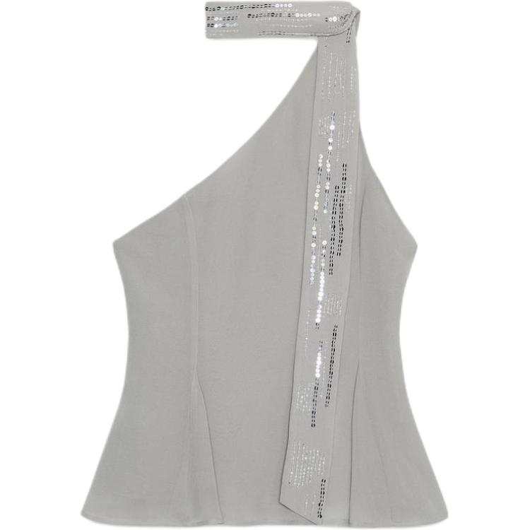 ZARA Tank Tops Women's Gray Moderate Other