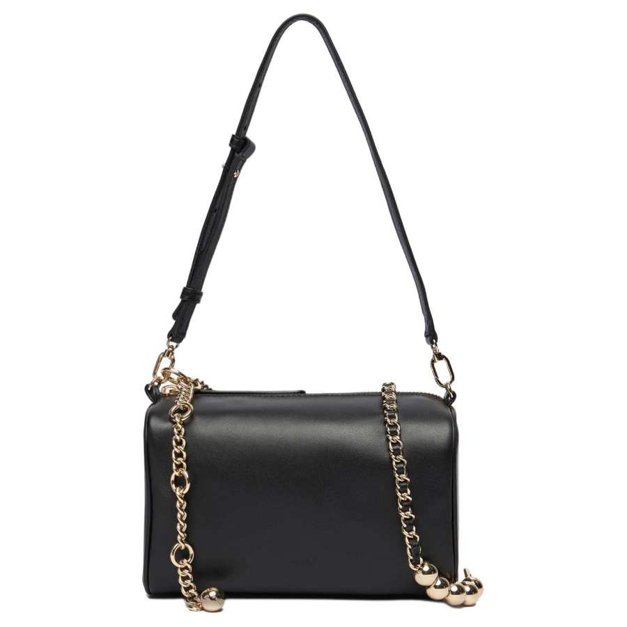Furla Sheepskin Shoulder Bag Women's Black