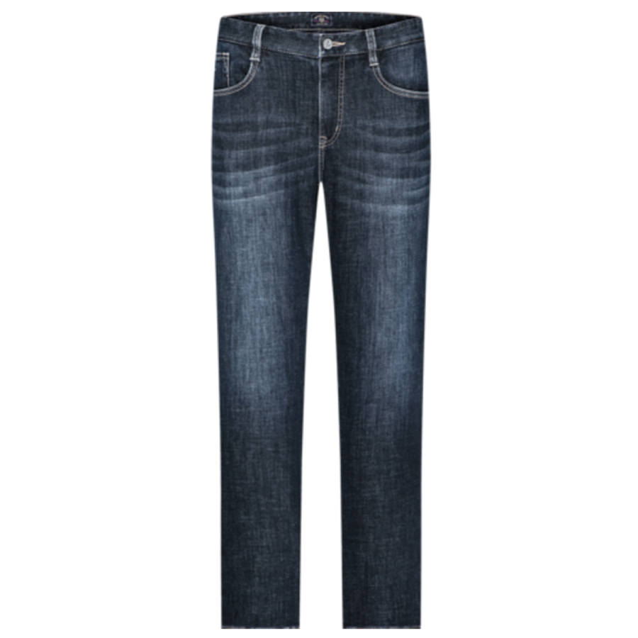 SEPTWOLVES Jeans Men's 121 Indigo Thickened And Fleece Lined