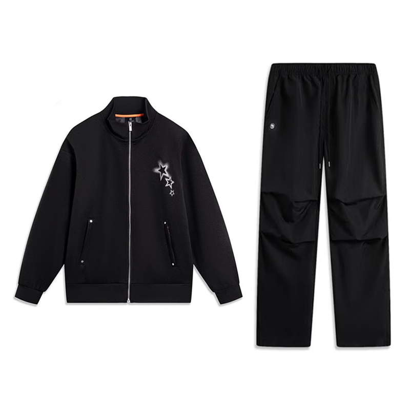 Li-Ning Li Ning Casual Sportswear Unisex Black+Black