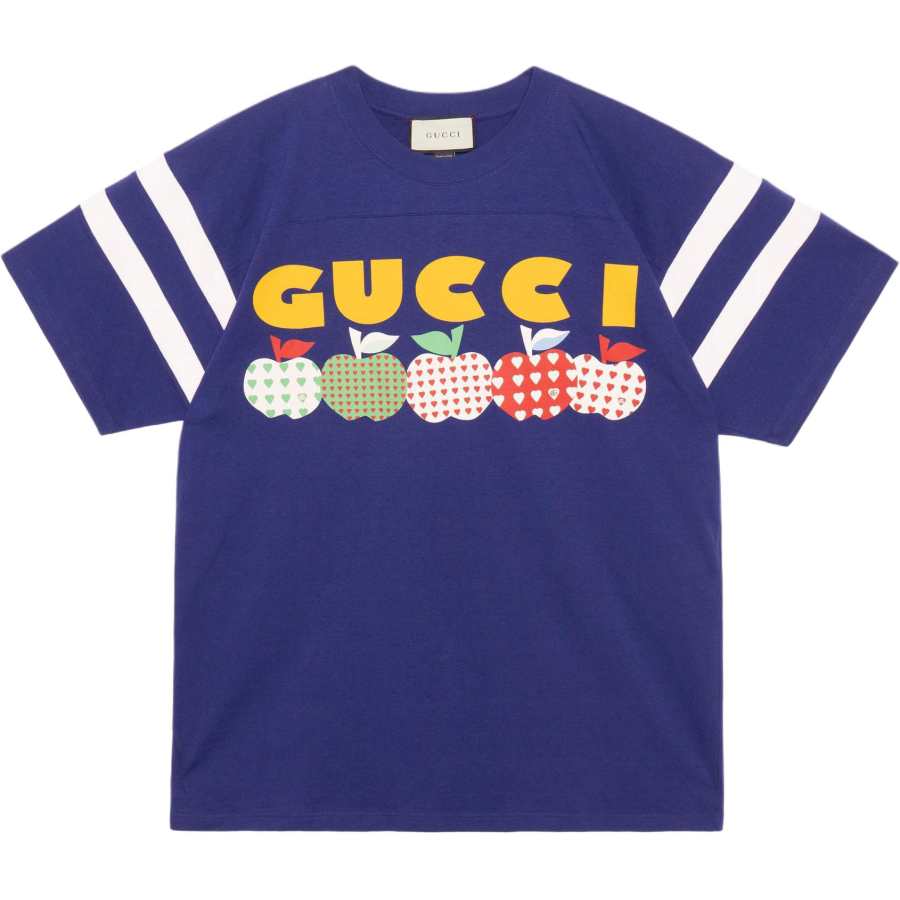 GUCCI Valentine's Day Special Collection FW21 T Shirt Men's Blue