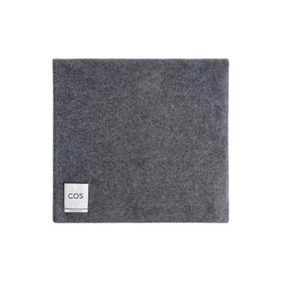 COS Cashmere Knit Scarves Unisex Dark Gray