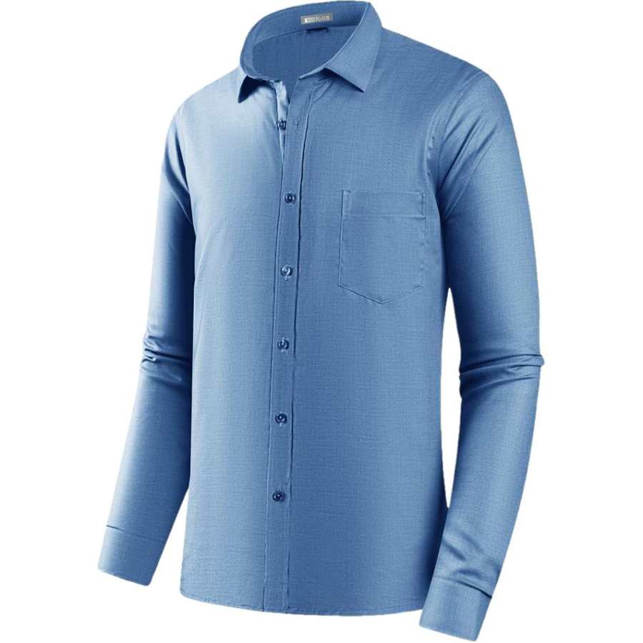 Hodo Shirts Men's Lapel Moderate Shirt
