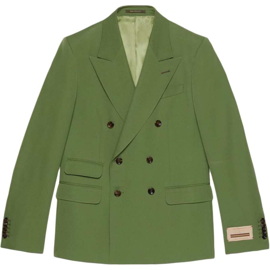 GUCCI SS23 Business Suit Coat Men's Green