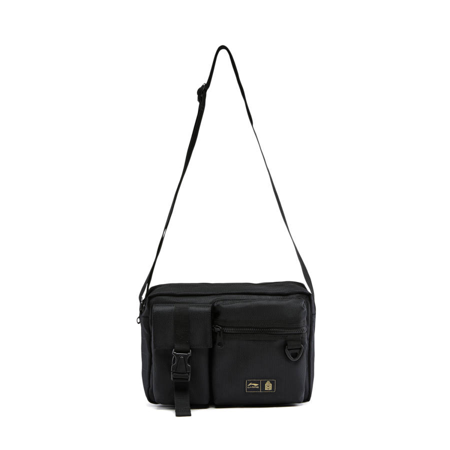 Li-Ning Li Ning Sports Life Collection Polyester Crossbody Bags Unisex Black