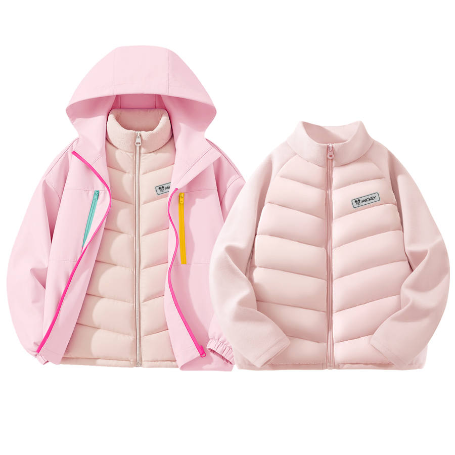 Disney Kids Casual Sportswear Hooded Thickened