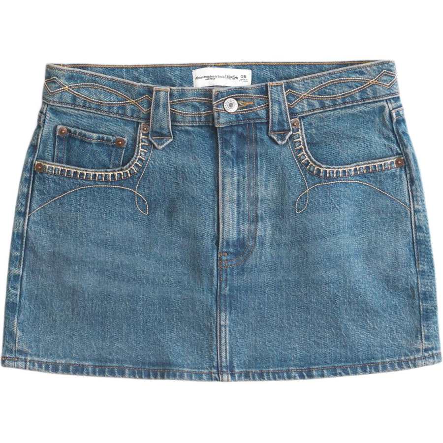 Abercrombie&Fitch x Kemo Sabe Denim Short Skirts Women's