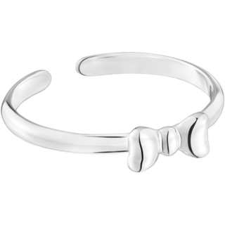 TOUS TAOSIXIONG Layering 925 Sterling Silver Rings Women's Silver