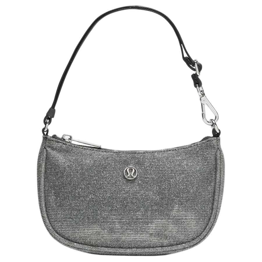 Lululemon Lululemon City Essentials Adjustable Bag Strap Shoulder Bag Mini Women's Dark Silver & Graphite Gray & Silver