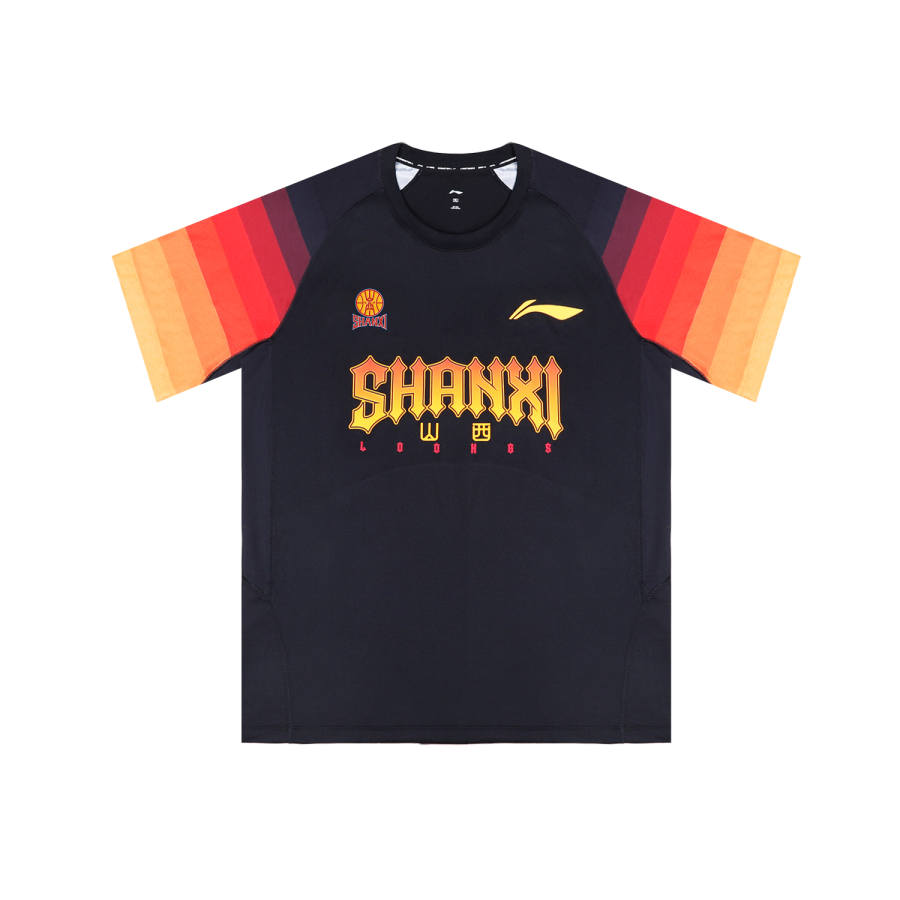 Li-Ning Li Ning T Shirts Unisex Shanxi Black Crew Neck Thin
