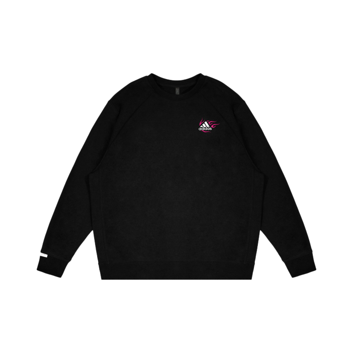 Adidas Adidas LABEL Sweatshirts Unisex Black Crew Neck Thickened Regular