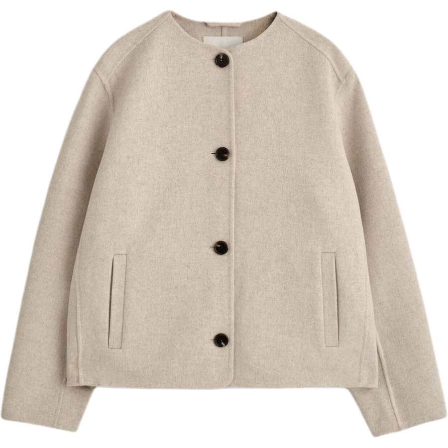 COS COS Jackets Women's Oat Crew Neck Moderate Pilot