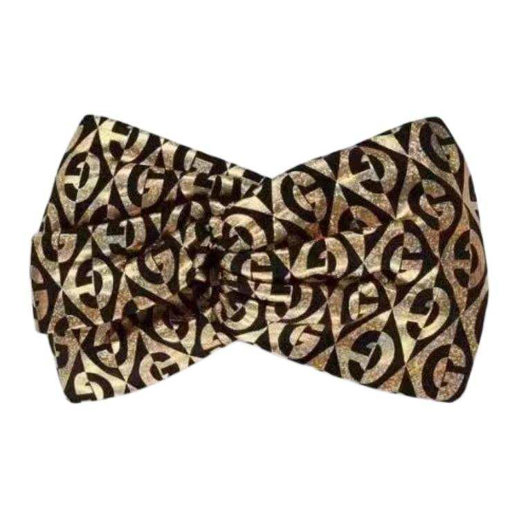 GUCCI Cotton Hair Bands Women's Yellow/Black