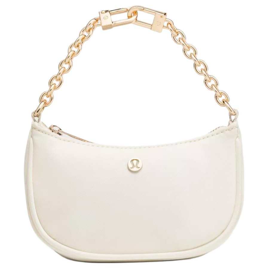 Lululemon City Essentials Nylon Polyester One Shoulder Handbag Mini Women's Light Ivory