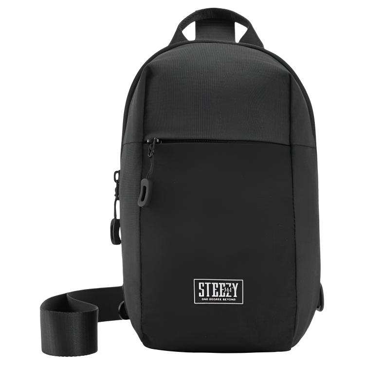 361° Fabric One Shoulder Sling Bag Unisex Black