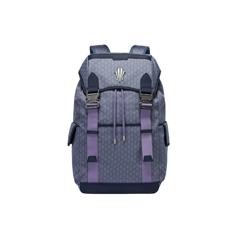 ANTA Anta Irving Collection Fabric Backpack Men's Gray Purple