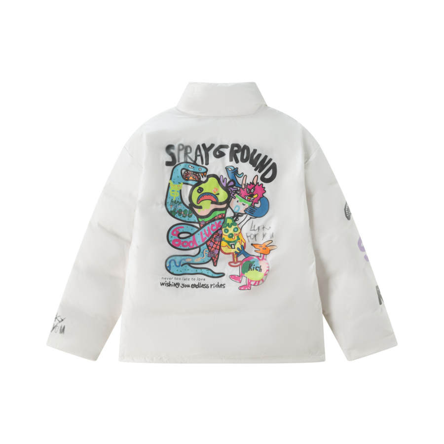 SPRAYGROUND SPRAYGROUND Down Jackets Unisex Stand Collar Thickened