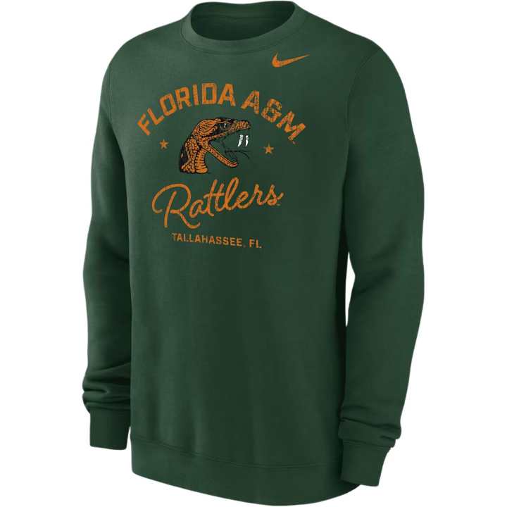Nike Nike College (Florida A&M University) Men’s Club Fleece Crew-Neck Sweatshirt